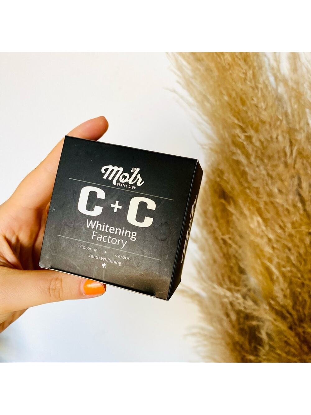 NEW MOLR C+ C Whitening Factory Coconut & Carbon Charcoal Whitening Powder